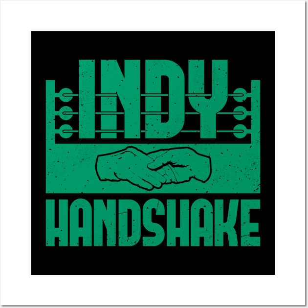Green Indy Handshake Logo Wall Art by Indy Handshake
